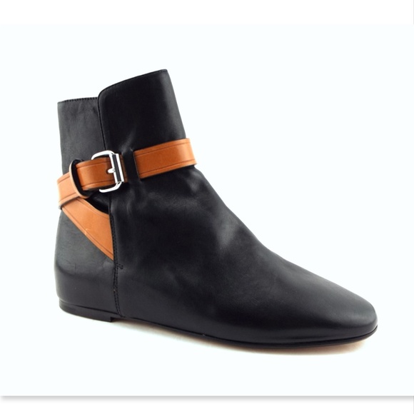 Unworn ISABEL MARANT Black Leather Booties 37 - Picture 1 of 8